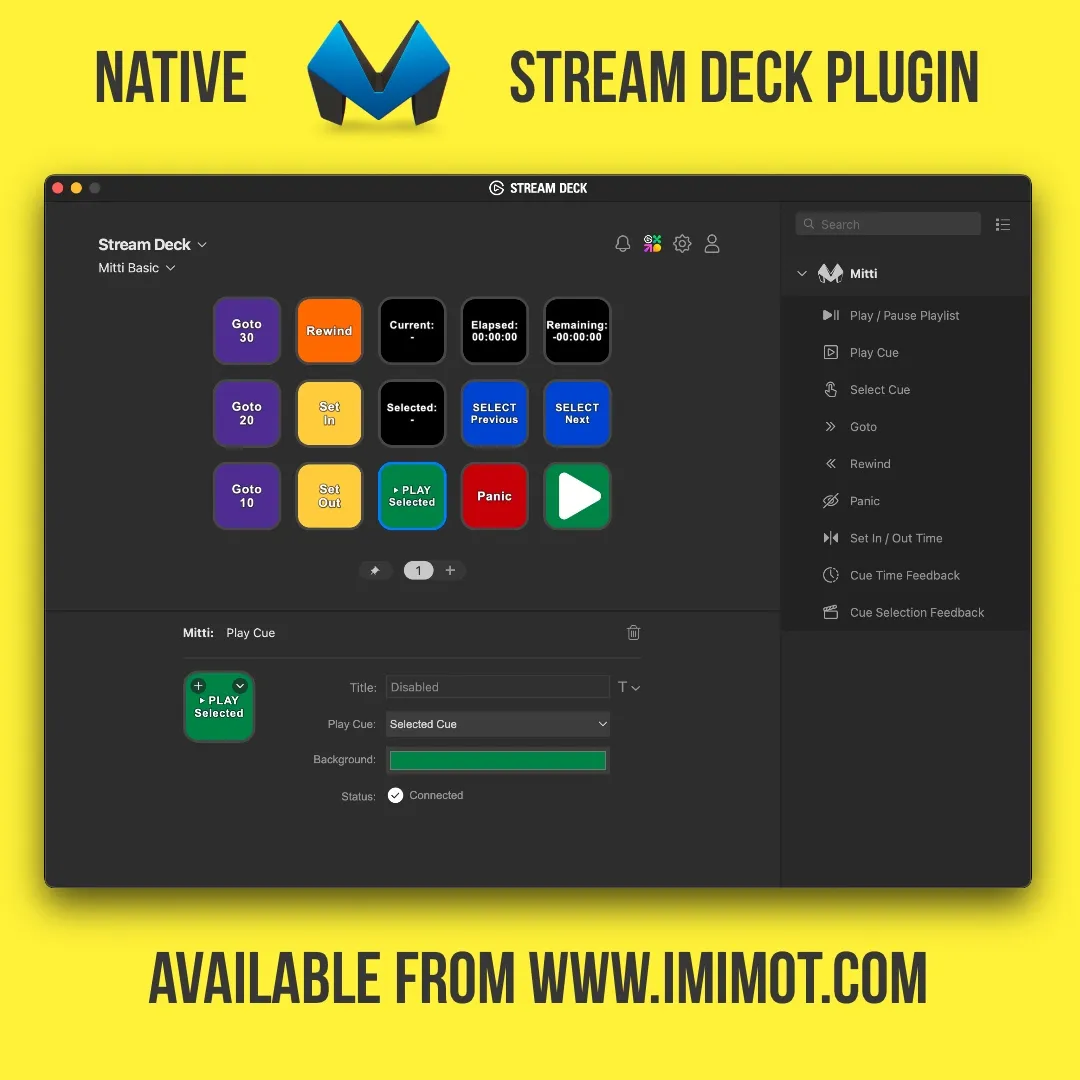 Advertisement for the Stream Deck plugin.